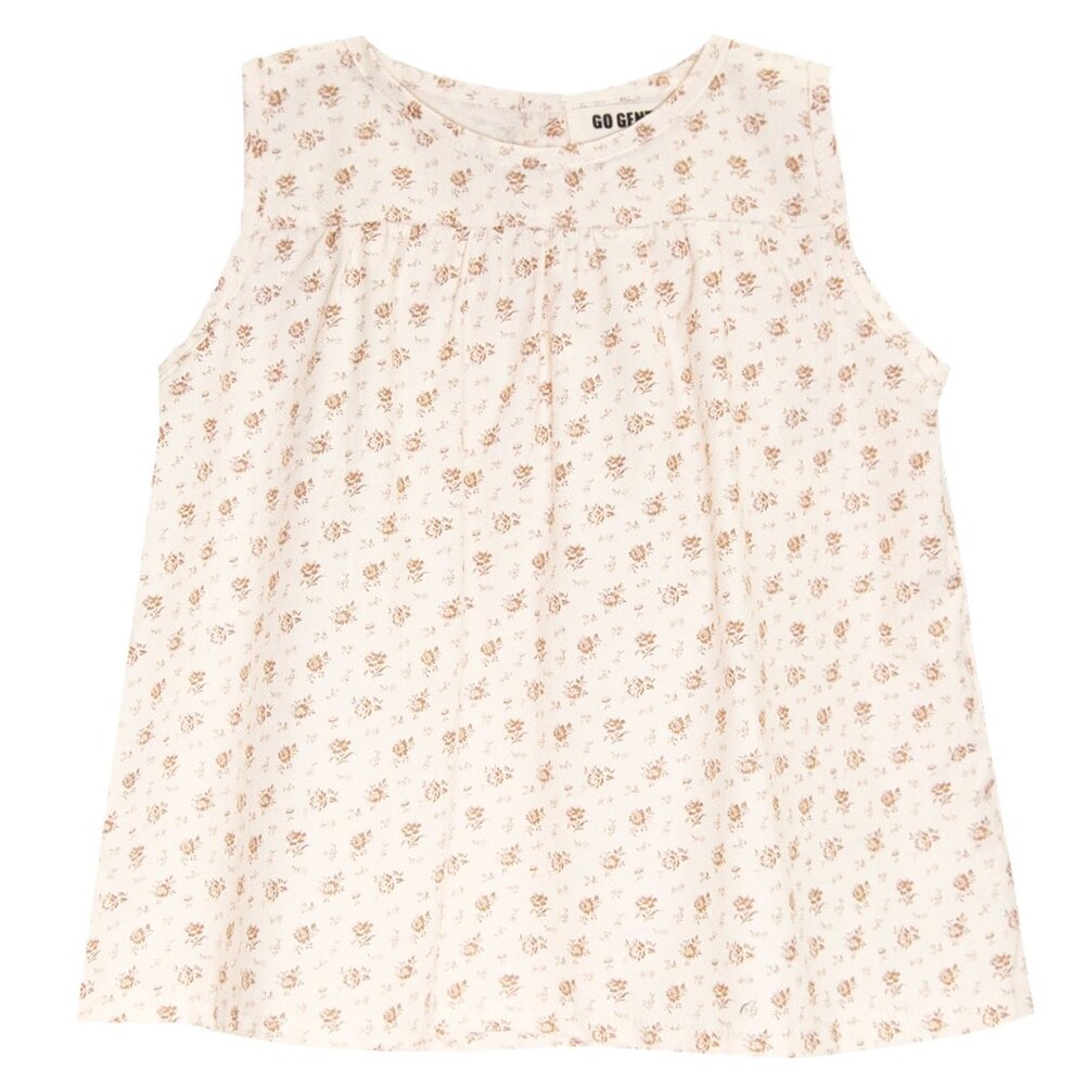 Organic Cotton Floral Print Field Top - 3t - new without tags